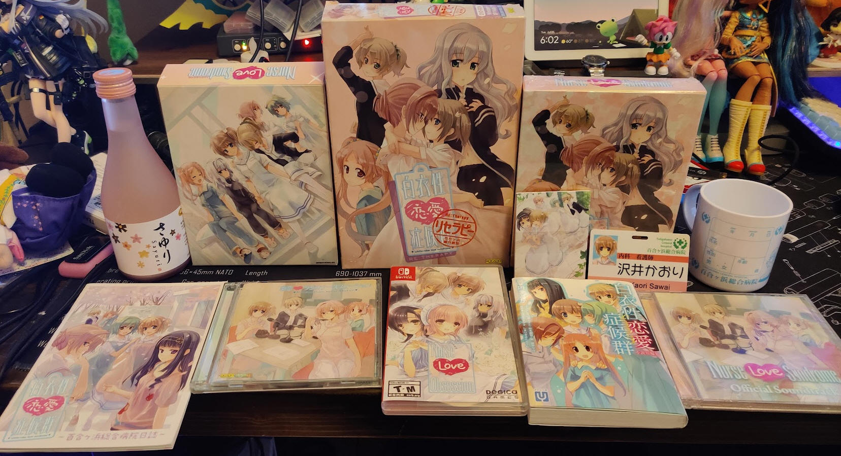 My personal collection of Nurse Love Syndrome and Sayuri merchandise